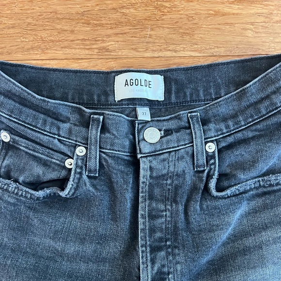 Agolde Riley High Rise Straight Crop - Picture 4 of 5